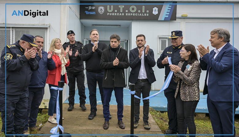 Kicillof y Cascallares inauguraron bases policiales en Brown y denunciaron la “asfixia financiera” de Milei