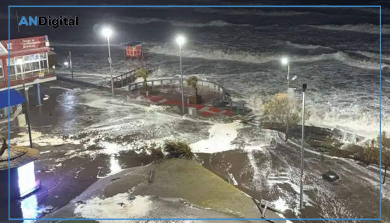 Ciclón extratropical golpeó fuerte en la Costa Atlántica bonaerense: olas gigantes y destrozos