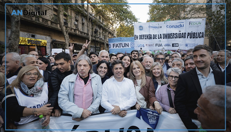 Kicillof en la marcha universitaria: “Milei está empecinado en destruir el futuro”
