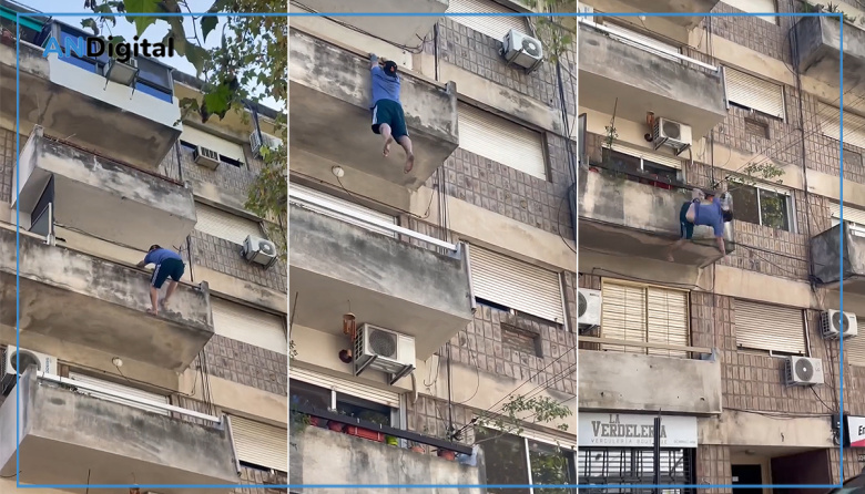 Conmoción en Rosario: Cayó de un cuarto piso y sobrevivió al impactar con un patrullero