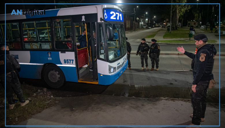 Controles preventivos arriba de los colectivos en Almirante Brown