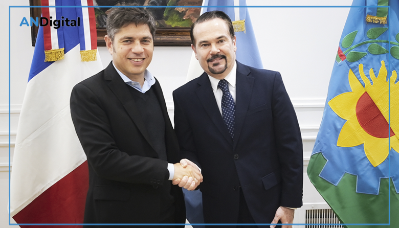 Kicillof se reunió con el embajador de Francia para fortalecer la cooperación