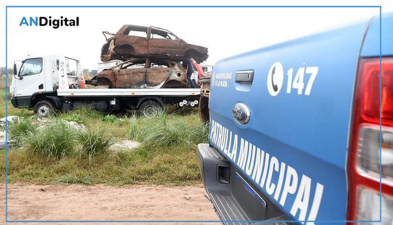 La Plata avanza con la remoción de autos abandonados: Más de 2.800 vehículos compactados