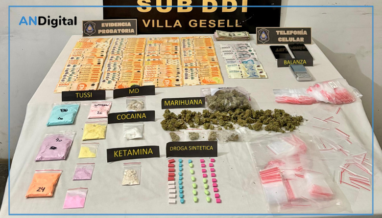 Desbaratan red de venta de drogas por delivery en Pinamar: dos detenidos