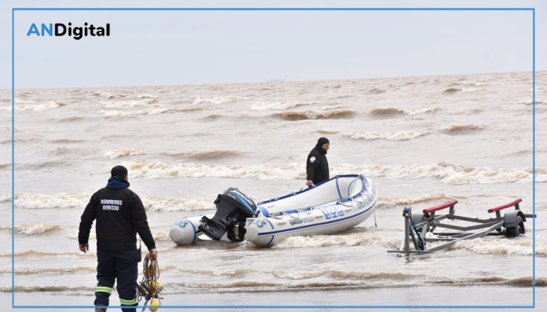 Se expande el operativo de búsqueda de los cinco pescadores desaparecidos en el Río de la Plata