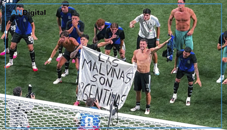 “Las Malvinas son argentinas”: la bandera de la Selección tras vencer a Inglaterra