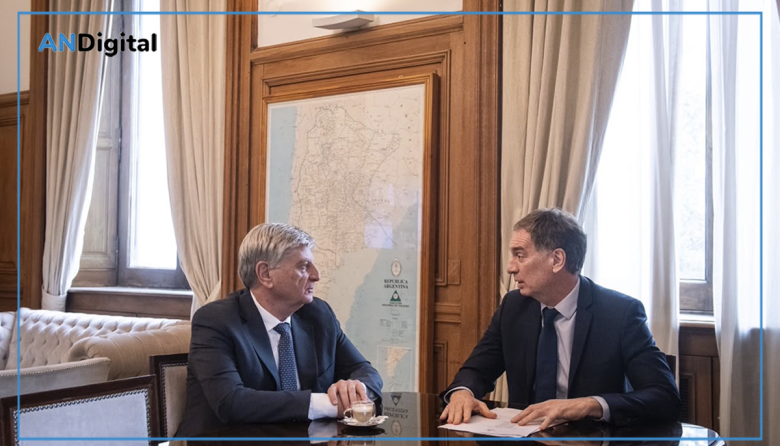 Santilli afianza su perfil dialoguista: recibió al gobernador peronista Sergio Ziliotto
