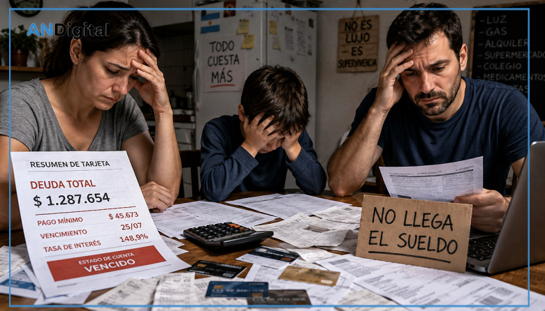 Crisis de endeudamiento: En el último año se triplicó la morosidad de las familias