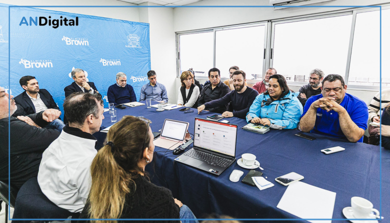 Municipios del Conurbano sur coordinaron en Almirante Brown acciones para mitigar anegamientos