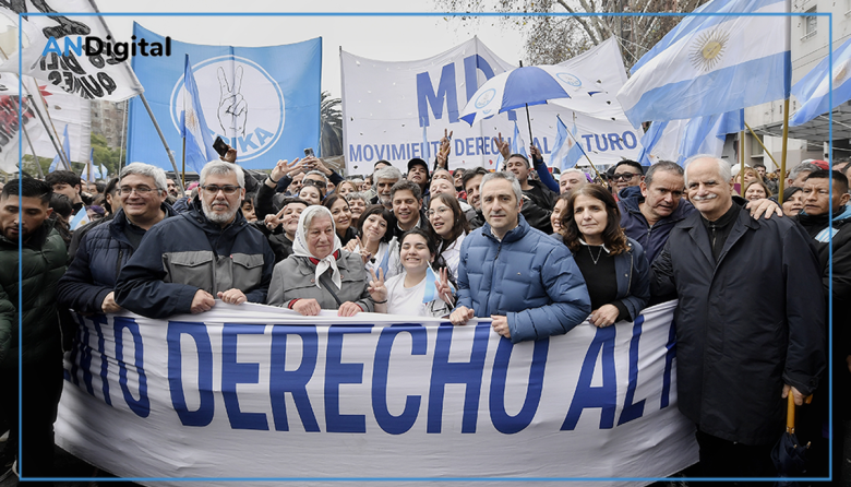 Axel Kicillof marchó contra la Ley de Propiedad Privada: “Milei quiere vender nuestro territorio”