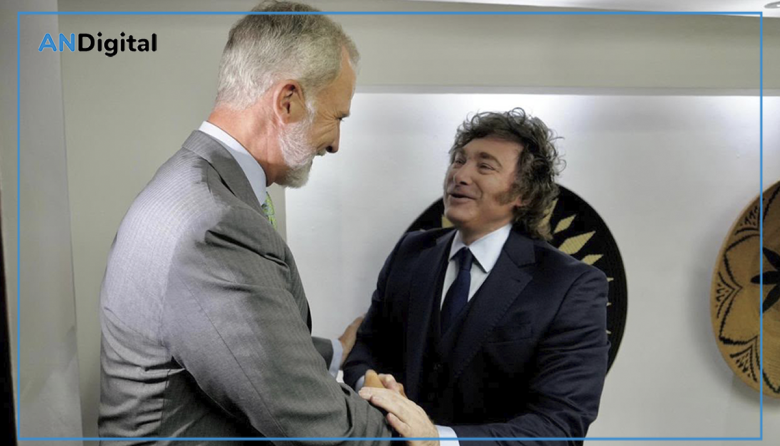 “¡Qué placer verlo, Su Majestad!”: el efusivo saludo de Javier Milei al rey Felipe VI de España