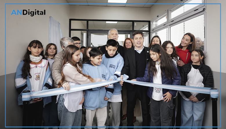 La Plata: Kicillof y Alak inauguraron la ampliación de la Escuela Primaria N°41 en San Carlos