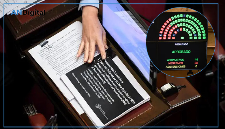 El Senado aprobó con modificaciones la reforma de la Carta Orgánica del BCRA