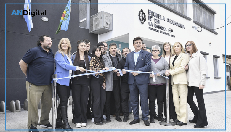 Kicillof y Espinoza inauguraron dos escuelas y enviaron un fuerte mensaje a Milei