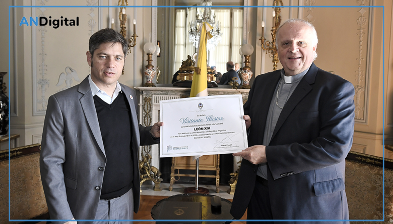 Kicillof ultima detalles con la Nunciatura por la visita del Papa León XIV