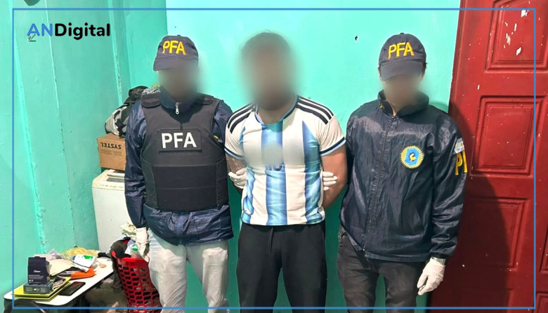 Con la camiseta de Argentina, cayó en Barrio 31 chacal paraguayo acusado de abuso sexual y violencia género