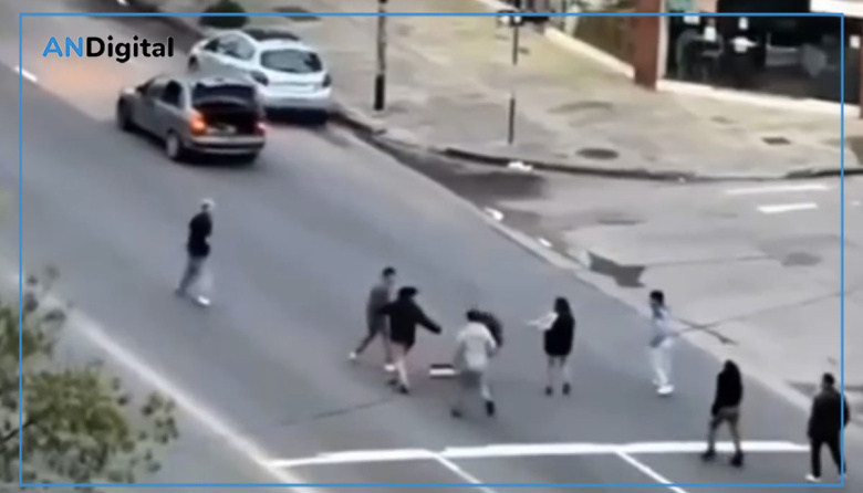 Batalla campal a la salida del boliche en pleno centro de Mar del Plata