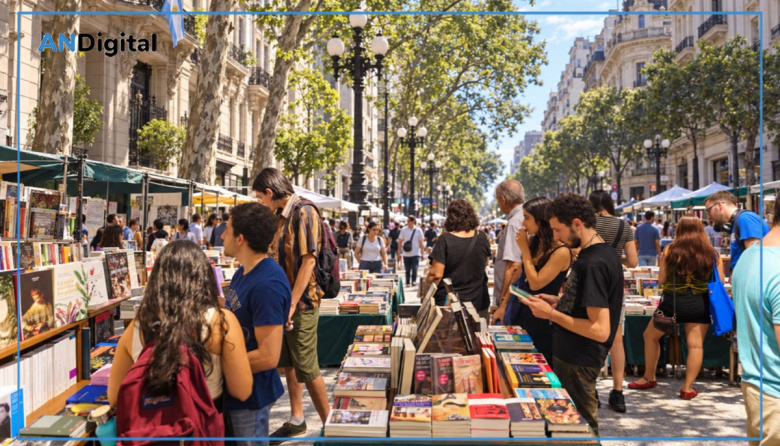 Feria de Libros de oportunidad a Cielo Abierto en Avenida de Mayo