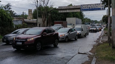 Sin protocolo antipiquete: corte en la subida de la AU Buenos Aires-La Plata