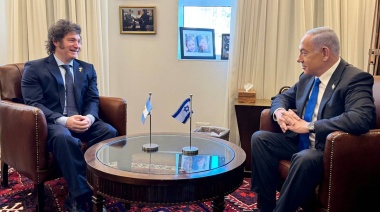Entre tuit y tuit, Milei se reunió con el premier israelí