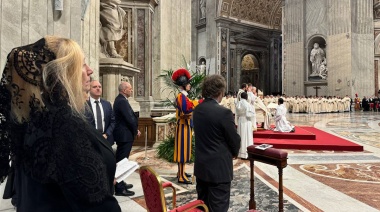 Milei participó de la ceremonia de canonización de Mama Antula