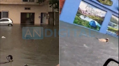 Todo pasa en Lanús: Desde un cadáver flotando hasta un hombre nadando en plena tormenta