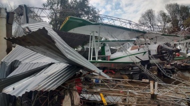 Devastador temporal hizo estragos en Nueve de Julio