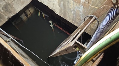 La Plata: amplio operativo para desagotar cámaras eléctricas inundadas