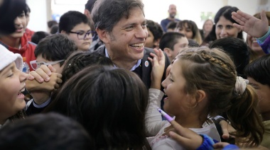 Kicillof inauguró otro edificio escolar: “Estas obras las hace el Estado o no las hace nadie”