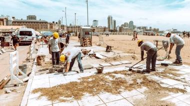 Continúan los trabajos de renovación del frente costero marplatense