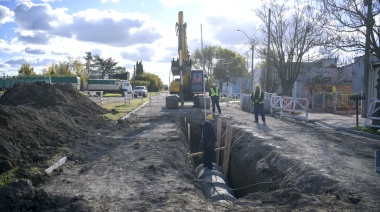 La Provincia reinició la obra de desagües pluviales para Coronel Pringles