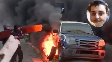 Graves incidentes tras el crimen del repartidor en Tres de Febrero: Incendiaron un patrullero