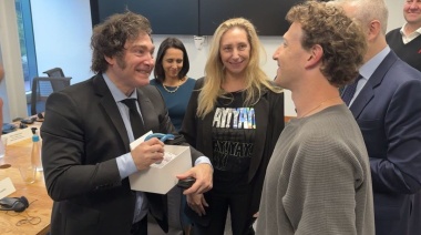 Paseo promocional por EE UU: Milei tuvo su foto con Zuckerberg