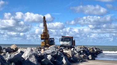 Con inversión de la Provincia, se reactivó la obra de protección costera en Las Toninas