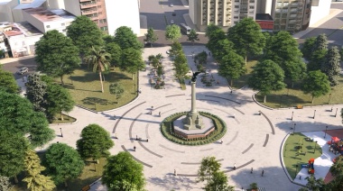 La Plata: empezaron las obras para reconstruir Plaza Italia