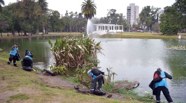 Megaoperativo de limpieza y puesta en valor del Parque Saavedra de La Plata