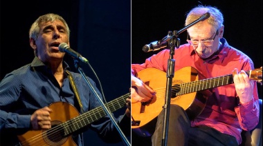 Juan Falú y Peteco Carabajal en los Festejos por la Independencia en Olavarría