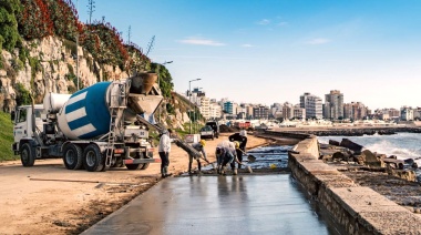 Avanzan las obras de renovación en el paseo costero marplatense