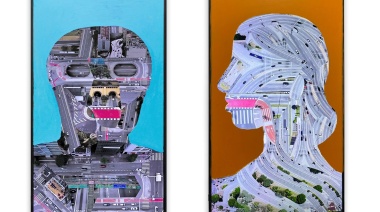 Tec, el argentino que agita el mundo artístico con su collage digital en televisores