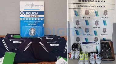 Eso no es hambre: Dos intentos de robo de indumentaria en La Plata captados in fraganti