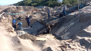 Obra de preservación y restauración del frente costero en Santa Teresita