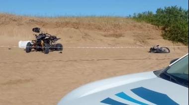 Un muerto y un herido en evitable choque entre una moto y un cuatri en Gesell