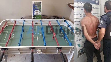 Se robó un metegol y lo atraparon vecinos justicieros en Berisso