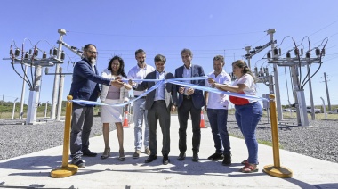 Kicillof celebró poder “romper el techo energético” en otra localidad del interior