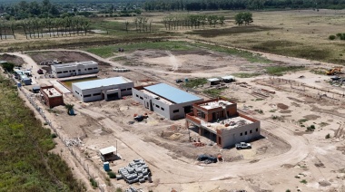 Avanza a buen ritmo la construcción del mega Polideportivo Lionel Messi en Virrey del Pino