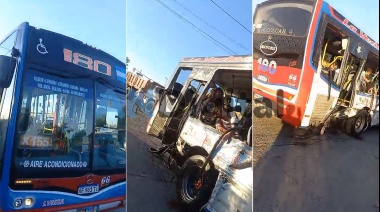 Camión con sebo chocó a un colectivo en Laferrere y dejó un tendal de heridos