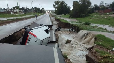 Tras la inundación, Nación declaró la emergencia vial en Bahía Blanca