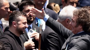 Después de votar a favor de Rusia en la ONU, Milei celebró “la relación bilateral” con Zelenski