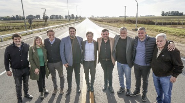 Kicillof y Bouvier inauguraron la repavimentación de la Ruta Provincial N° 31