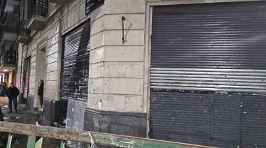Operativo de limpieza en inmediaciones del domicilio de CFK